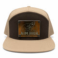Aim High premium raised acrylic hat front view