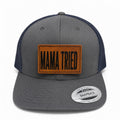 Mama Tried gray and navy trucker hat
