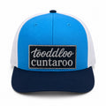 Toodaloo Cuntaroon blue and white trucker hat