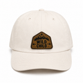 Wild Child baby hat with engraved leather patch