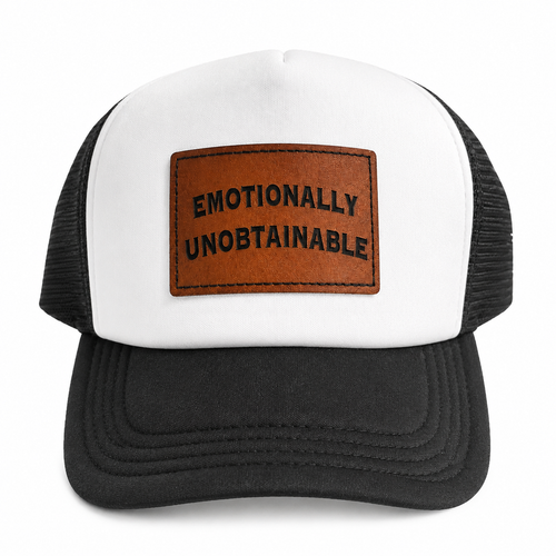 Emotionally Unobtainable Black and White Hat