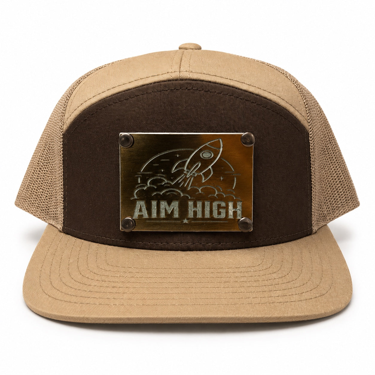 Aim High premium raised acrylic hat alternate front view