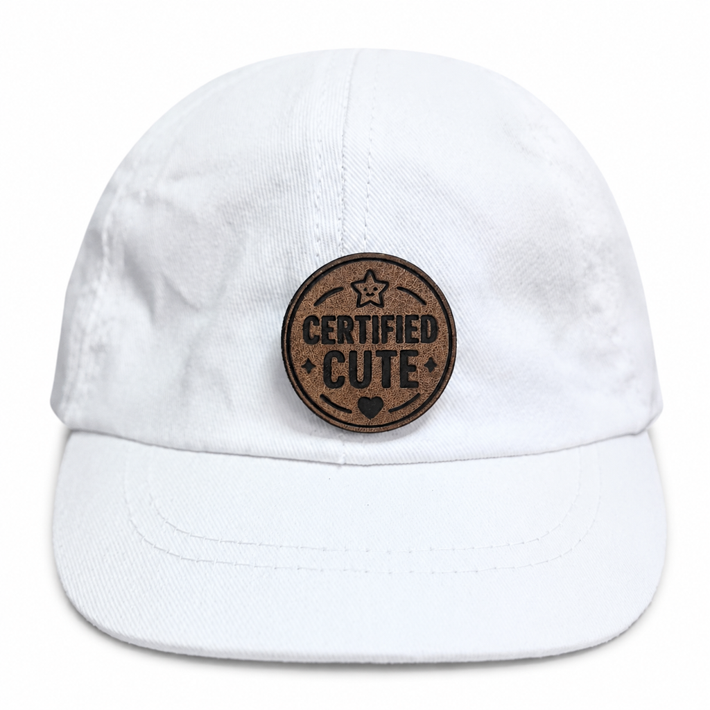 Certified Cute white baby hat