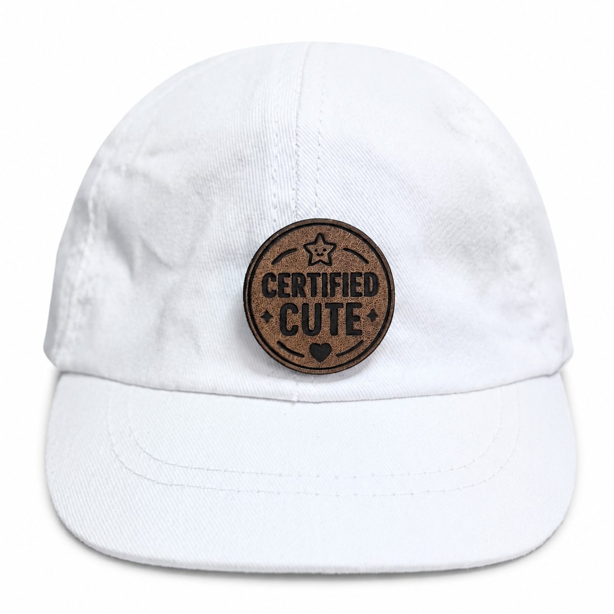 Certified Cute white baby hat