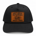 Black trucker hat front