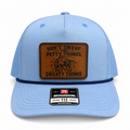 Don't Sweat the Petty Things Pet the Sweaty Things blue trucker hat