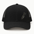 F-Bomb black trucker hat front