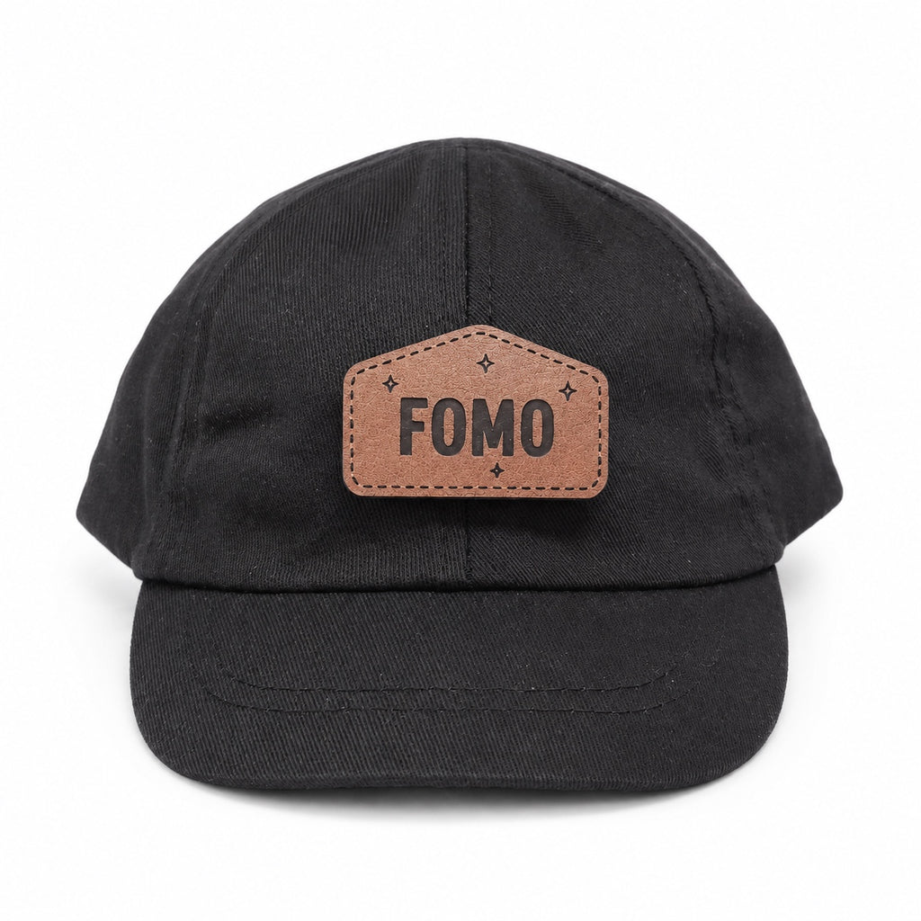 FOMO black baby hat