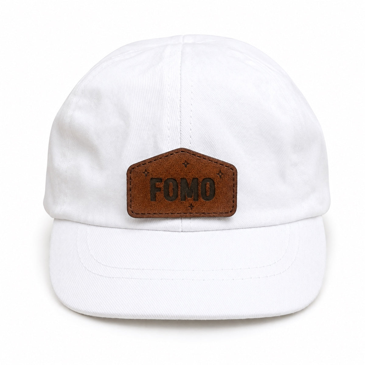 FOMO white baby hat