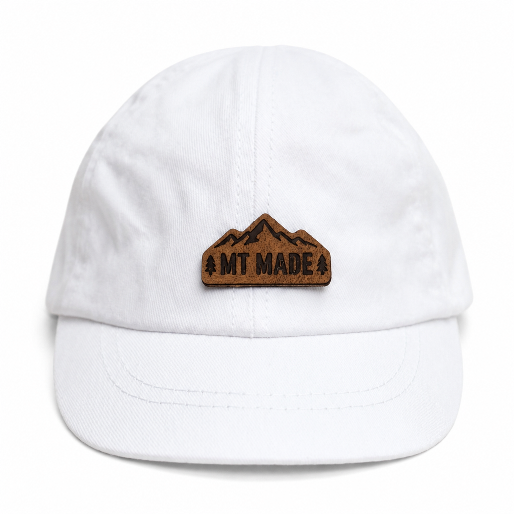 Montana Made white baby hat