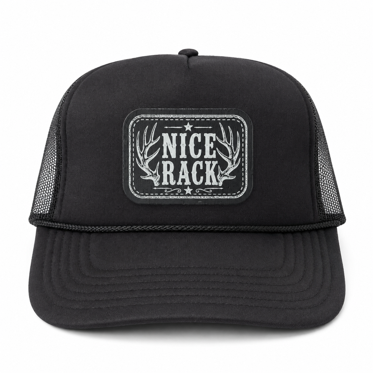 Nice Rack black foam-front trucker hat