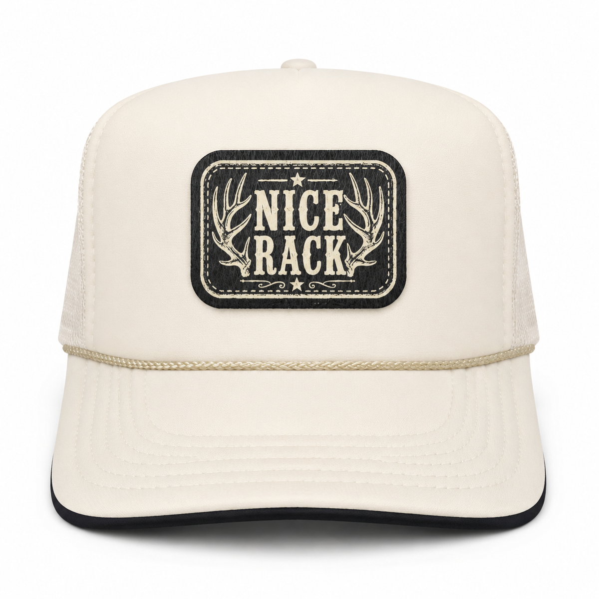 Nice Rack cream foam-front trucker hat