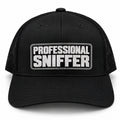 Professional Sniffer trucker hat – Black – front view