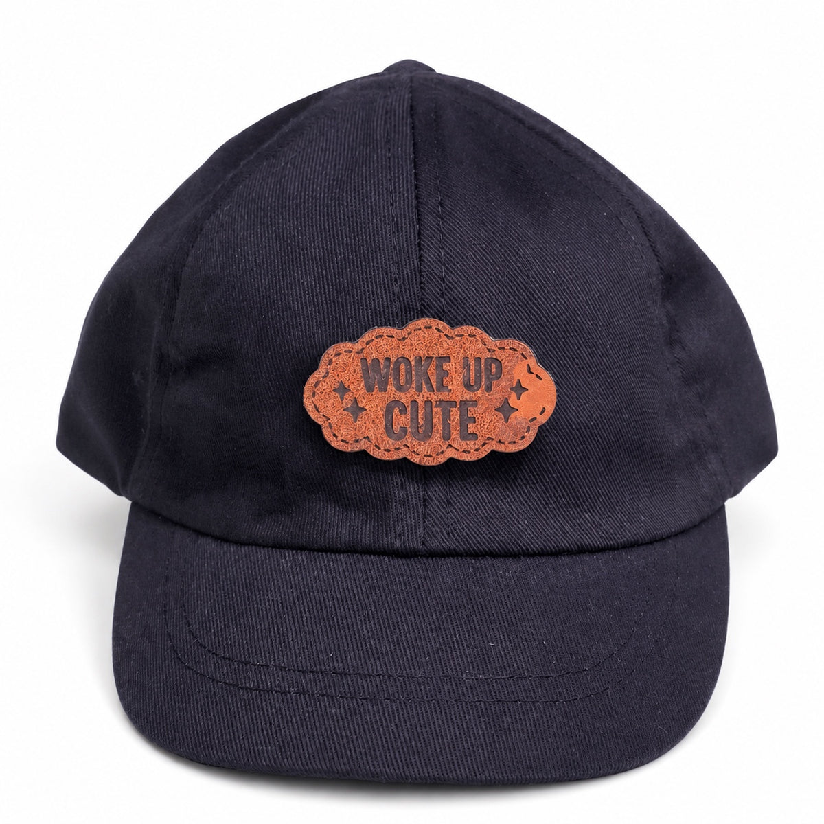 Woke Up Cute black baby hat